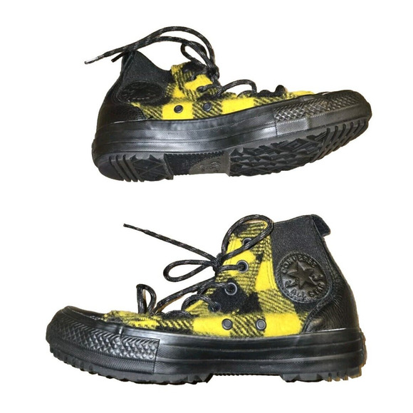 Converse Woolrich CTAS Hi Chelsea Boot 553385C Black/Yellow Size US‎ 6.5 EU 37 - Picture 1 of 14